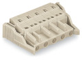 Connecteur femelle avec cage clamp + cliquets, de verrouillage, 6 pôles