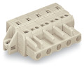 Connecteur femelle avec cage clamp avec brides de fixation, 7 pôles