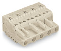 Connecteur femelle pour 1 conducteur 100% protégé contre l'inversion, gris clair - Wago - 721210/026045