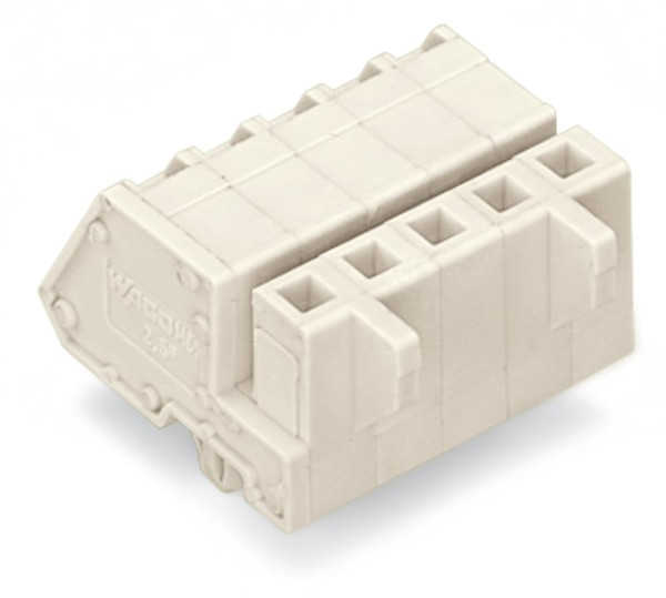 Connecteur femelle coudé avec cliquet de verrouillage; 8 pôles