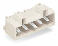 Connecteur mâle détrompé / broches à souder coudée 1 x 1 mm, contact de terre av