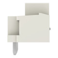 Connecteur mâle détrompé / broches à souder coudée 1,2 x 1,2 mm, contact de terr