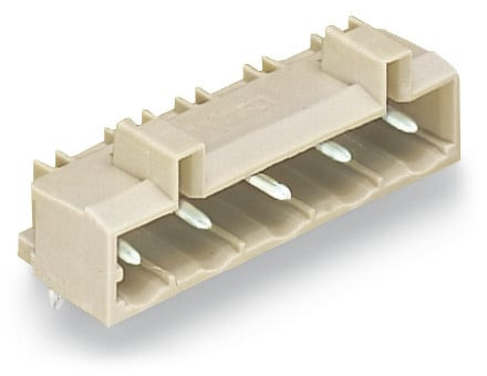 Connecteur mâle détrompé / broches à souder coudée, 1 x 1 mm, sans terre avancée - Wago - 721834/001000