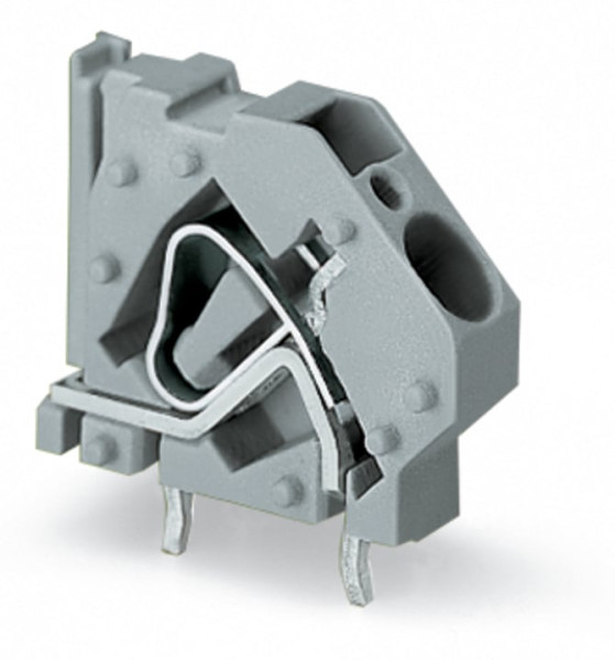 Borne modulaire pour circuits imprimés 6mm² pas7.5mm 1 pôle, bleu