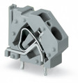 Borne modulaire pour circuits imprimés 6mm² pas 10mm 1 pôle, gris clair