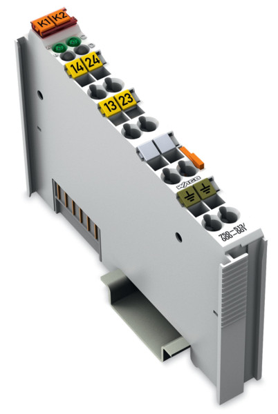 Borne 2 sorties relais 1t 250 v ac - 2 a - libres de potentiel - sans pe