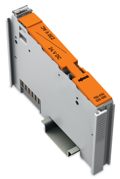 Borne intermédiaire avec marquage 24 v dc / 230 v ac