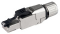 Connecteur ethernet rj-45 cat. 6a - t568a - awg22 - serre-câble sortie droite