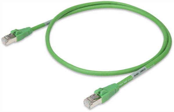 Cordon ethernet rj-45 cat 6a s/ftp - déverrouillage axial - 2 m