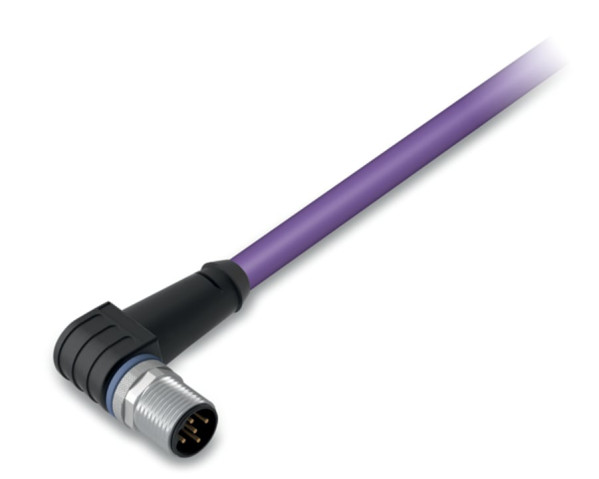 Câble canopen/devicenet - m12 mâle coudé - extrémité libre - 10m