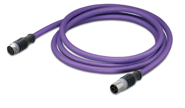 Câble canopen/devicenet - m12 femelle droit - m12 mâle droit - 0.4m