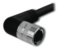 Câble connexion - 14 pôles - m16 femelle coudé - extrémité libre - 5 m