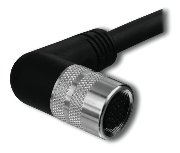 Câble connexion - 14 pôles - m16 femelle coudé - extrémité libre - 10 m