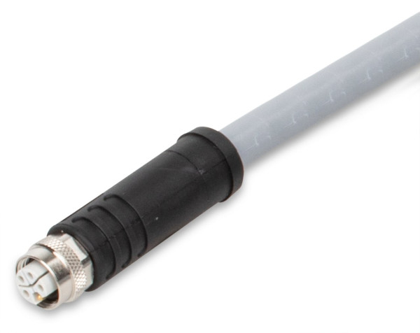 Câble d'alimentation - m12 femelle droit - extrémité libre - 7.5m