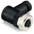 Connecteur - 4 pôles - codage a - m12 femelle coudé - connexion vis - pg9