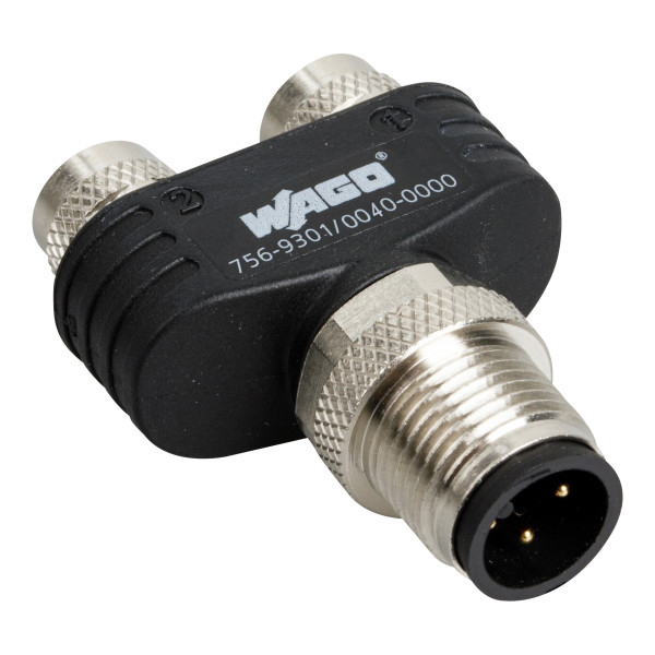 Distributeur m12 mâle droit - 2xm8 femelle droit