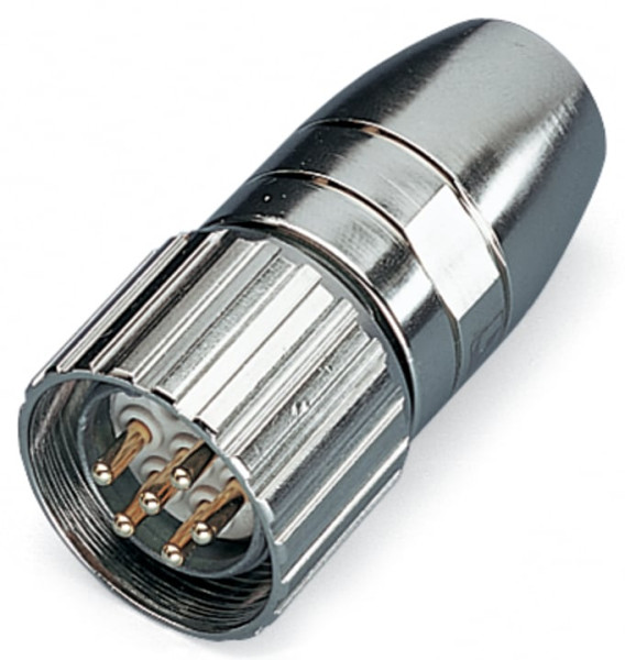Connecteur - 6 pôles - m23 mâle droit - a souder