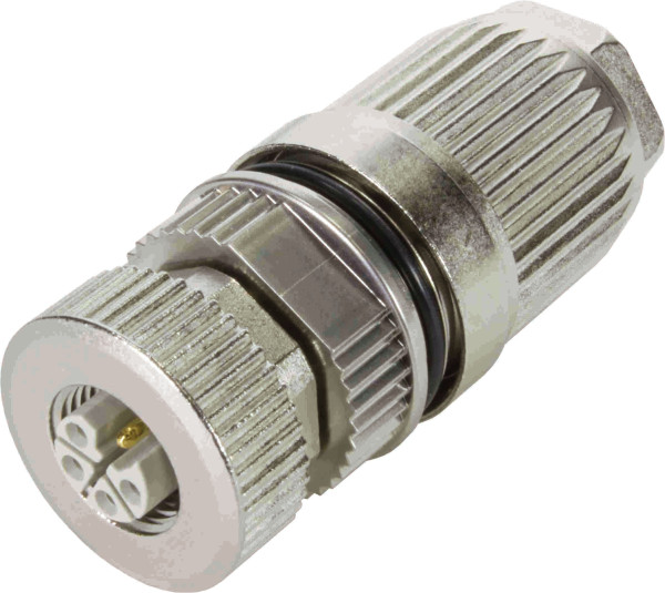 Connecteur - 5 pôles - codage l - m12 femelle droit - connexion idc