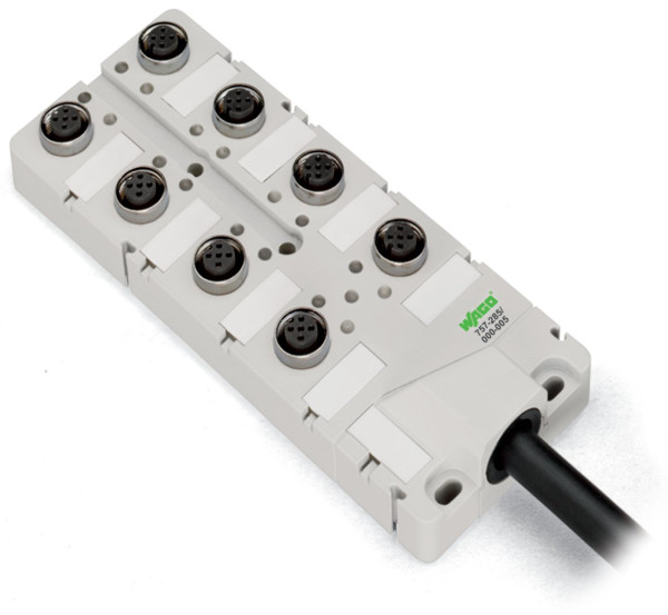 Répartiteur ip67 - 6xm12 4 pôles - câble 5 m