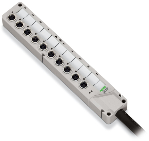 Répartiteur ip67 - 8xm8 - 3 pôles - câble 5m