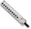 Répartiteur ip67 - 8xm8 - 3 pôles - câble 5m