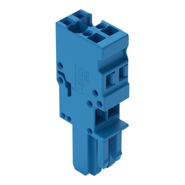 Connect femelle x-com 1c/2p/bleu