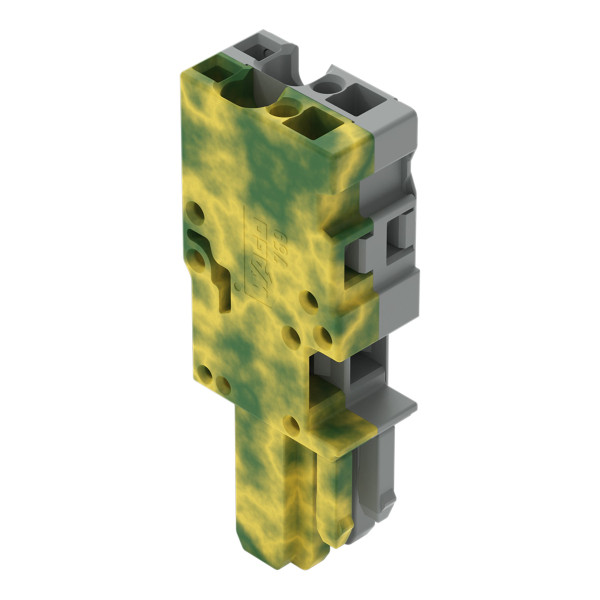 Connecteur femelle pour 1 conducteur ja-ve/gris