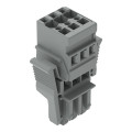 Connecteur femelle 1c, 3 pôles / avec cliquet de verrouillage