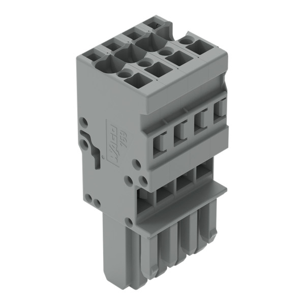 Connecteur femelle 1c, avec détrompeurs, 4 pôles /'r'=4 mm² - Wago - 769104