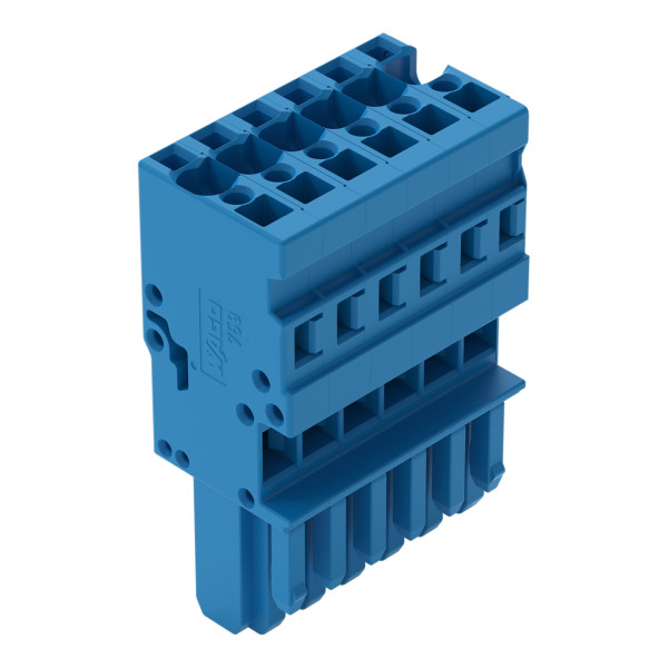 Connect fem.x-com 1c 2.5mm²/6p/bleu