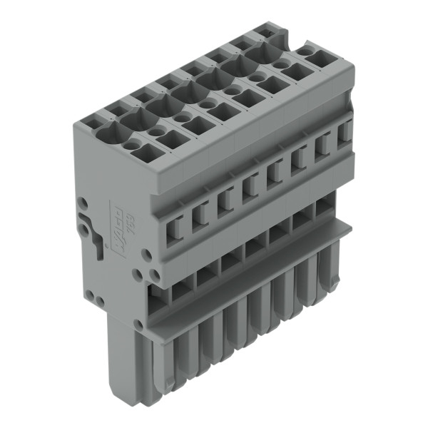 Connecteur femelle 1c, avec détrompeurs, 8 pôles /'r'=4 mm² - Wago - 769108
