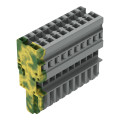 Connecteur femelle pour 1 conducteur ja-ve/gris
