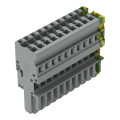Connecteur femelle pour 1 conducteur gris/ja-ve