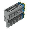 Connecteur femelle pour 1 conducteur gris/bleu/ja-ve