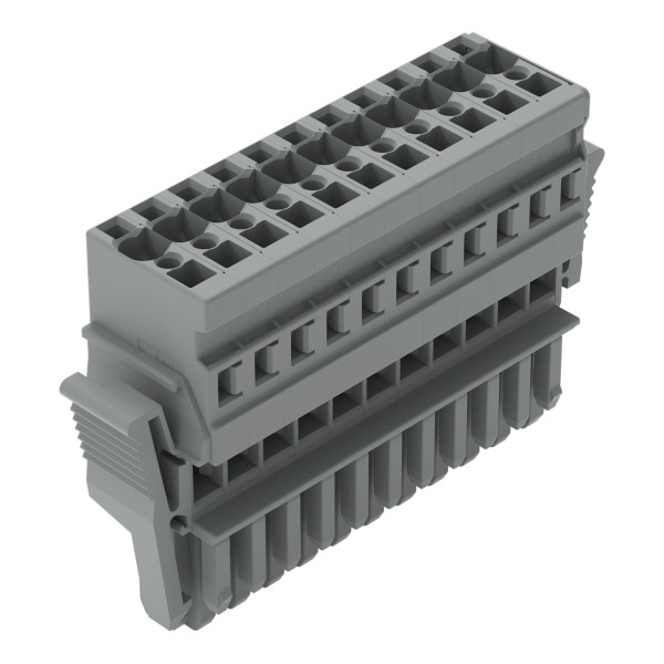 Connecteur femelle 1c, 11 pôles / avec cliquet de verrouillage
