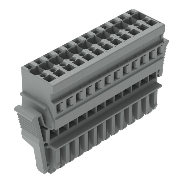 Connecteur femelle 1c, 12 pôles / avec cliquet de verrouillage