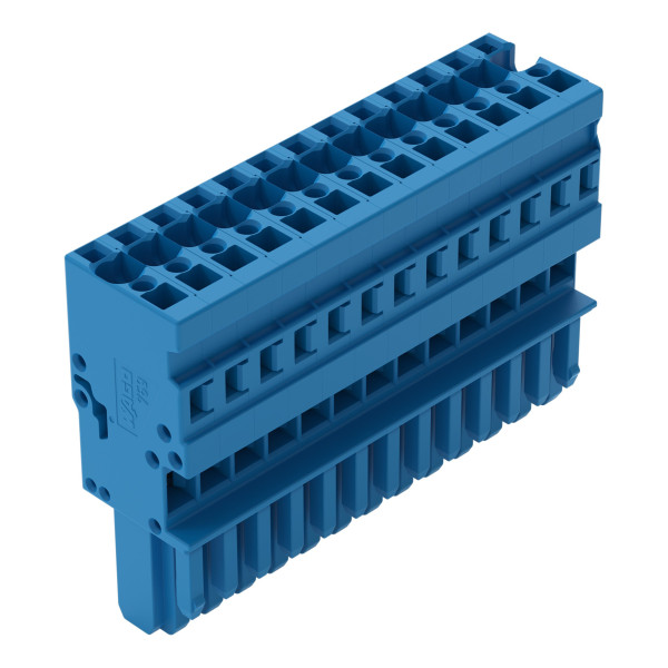Connecteur femelle pour 1 conducteur, av. détrompeurs, 13 pôle,"r"=4mm² bleu