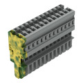 Connecteur femelle pour 1 conducteur ja-ve/gris