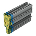 Connecteur femelle pour 1 conducteur ja-ve./bleu/gris