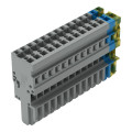 Connecteur femelle pour 1 conducteur gris/bleu/ja-ve