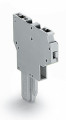 Connecteur femelle pour 2 conducteur vert-jaune