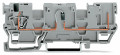 Borne de base, 1c / 1 broche, à diode/ gris