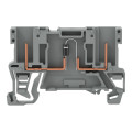 Borne de base, 2 broches, à diode/ gris