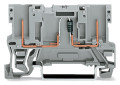 Borne de base, 2 broches, à diode, gris