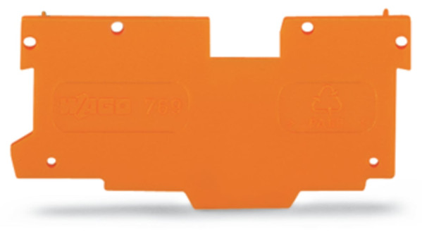 Plaque d'extrémité et intermédiaire / orange / série 769