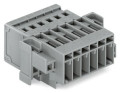 Connecteur mâle pour 1 conducteur gris