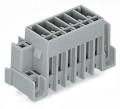 Connecteur mâle tht 1.0 x 1.0 mm solder pin droit, gris