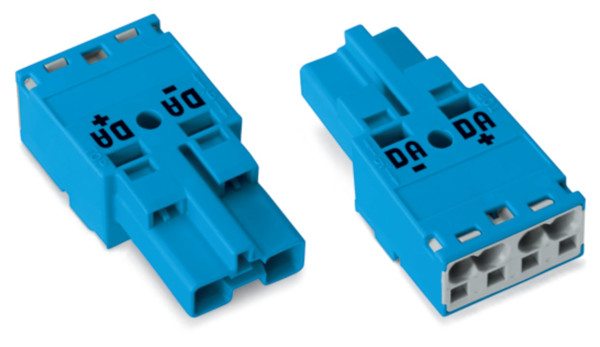 Connect.male midi cod.2c 2 p bleu - Wago - 7701112