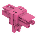 Distributeur en t 2 pôles cod. b, rose