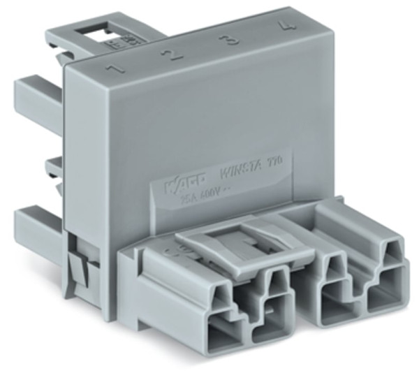 Distributeur « h » 4 pôles cod. b, gris